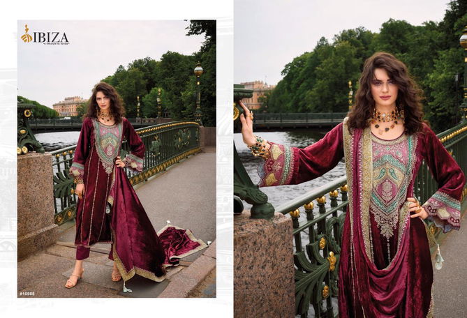 Arasik By Ibiza Embroidery Viscose Velvet Salwar Kameez Wholesale Price In Surat